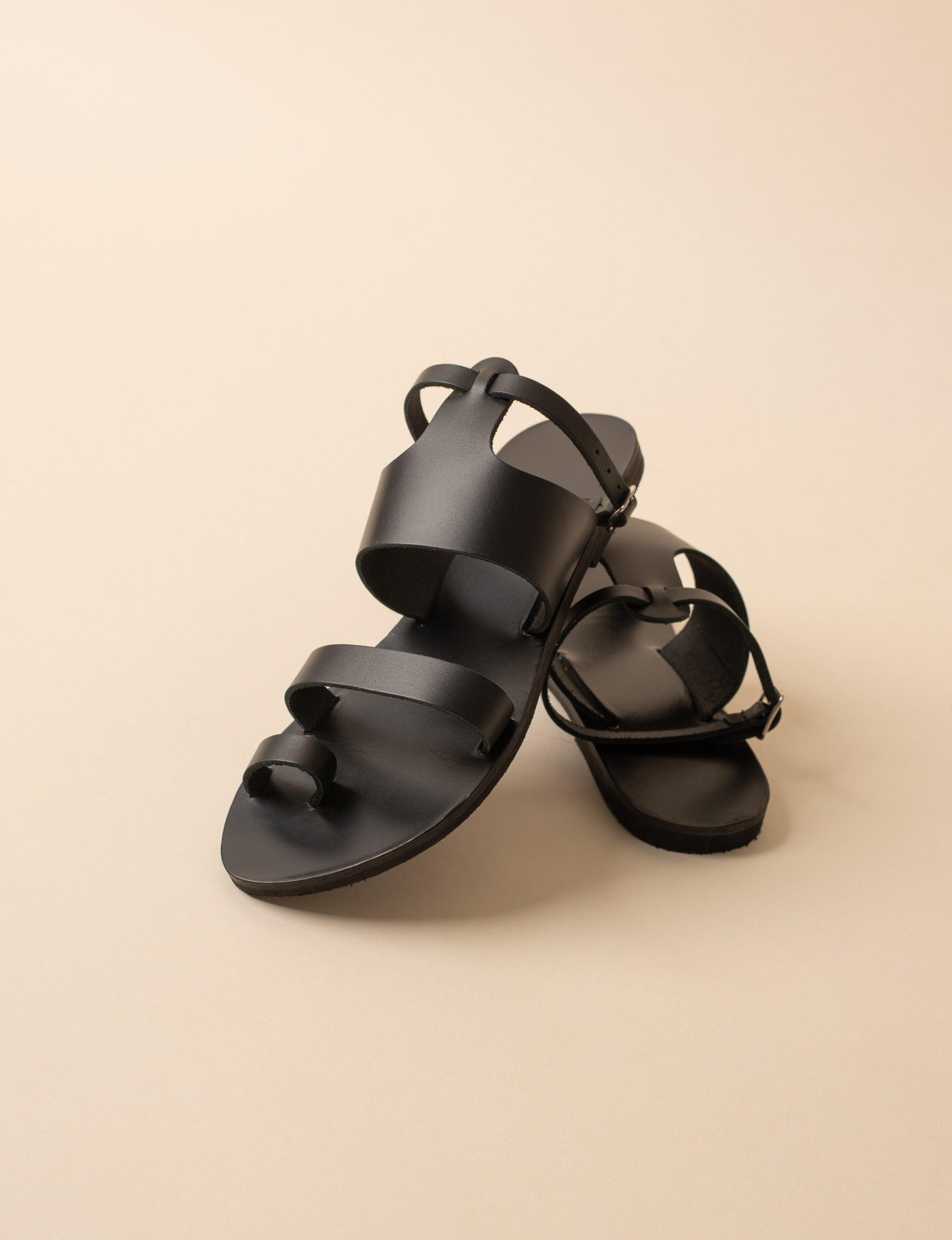 Alexandra Sandals - White Flat Sandals - PROÉLEFSI
