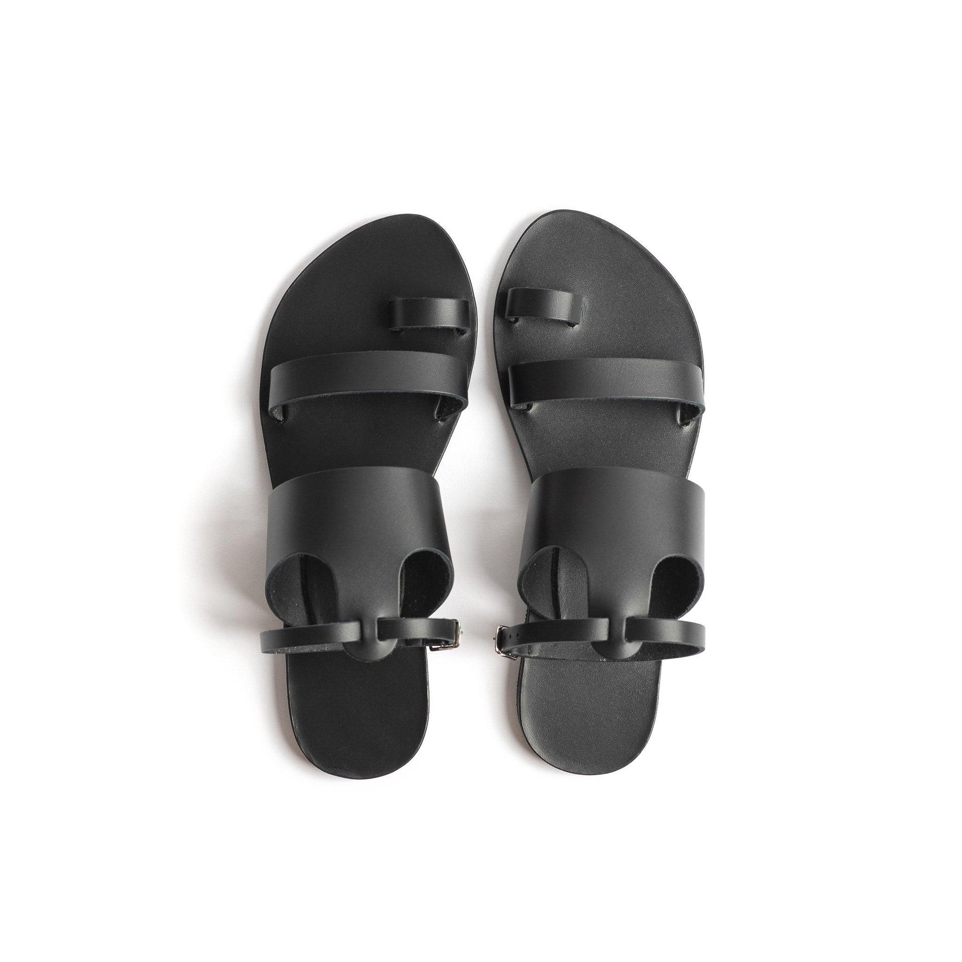 Alexandra Sandals - White Flat Sandals - PROÉLEFSI