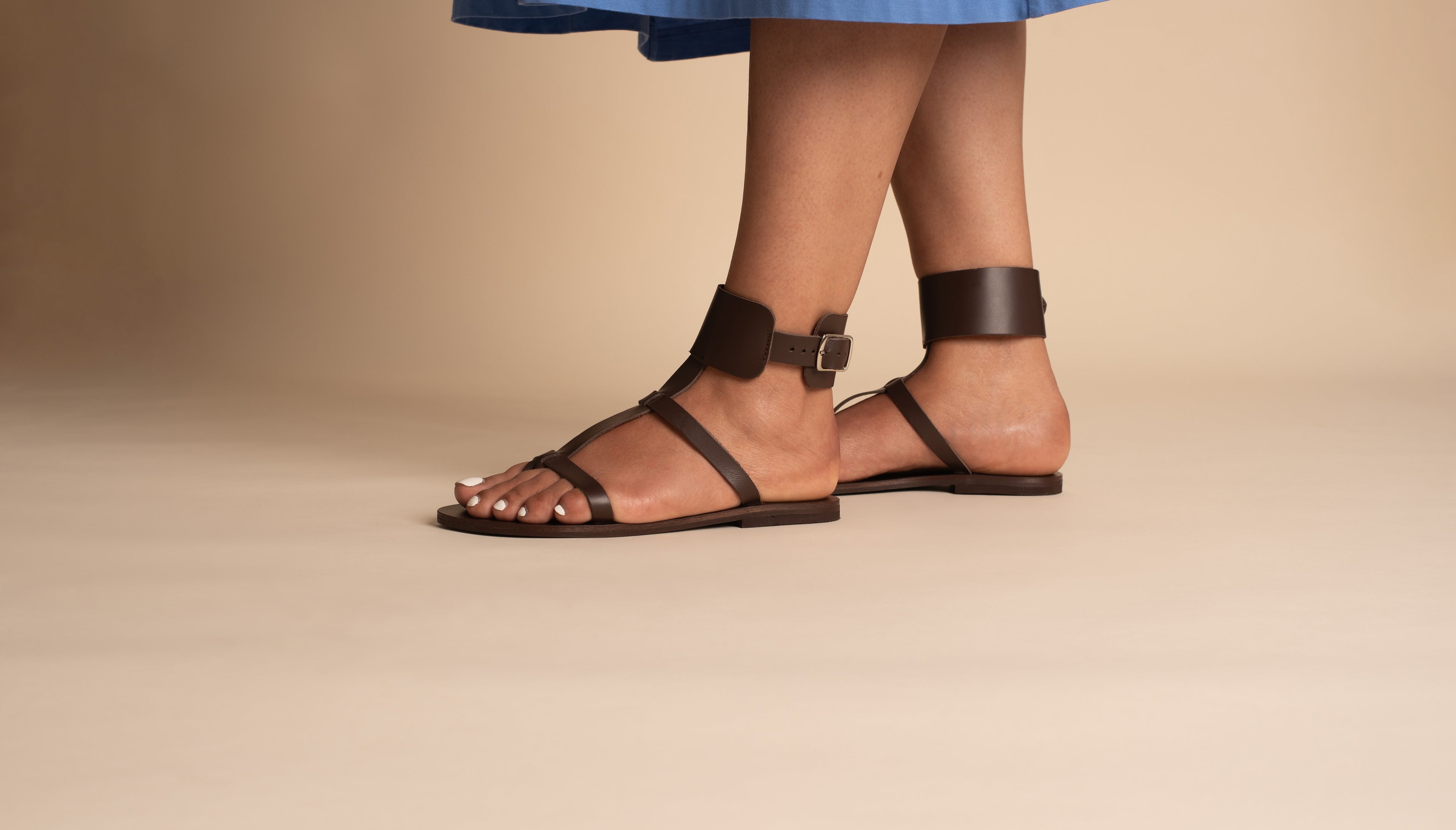 Athena Sandals - Leather Sandals for Women - PROÉLEFSI