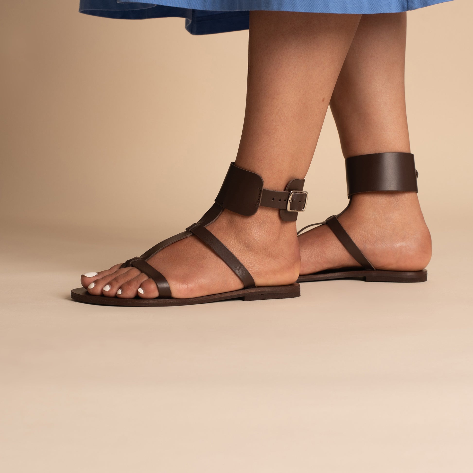 Athena Sandals - Leather Sandals for Women - PROÉLEFSI