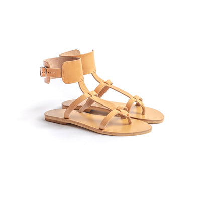 Athena Sandals - Leather Sandals for Women - PROÉLEFSI