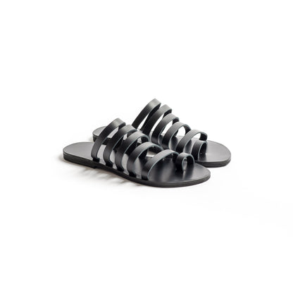 Harmonia Sandals - Flat Slide Sandals - PROÉLEFSI