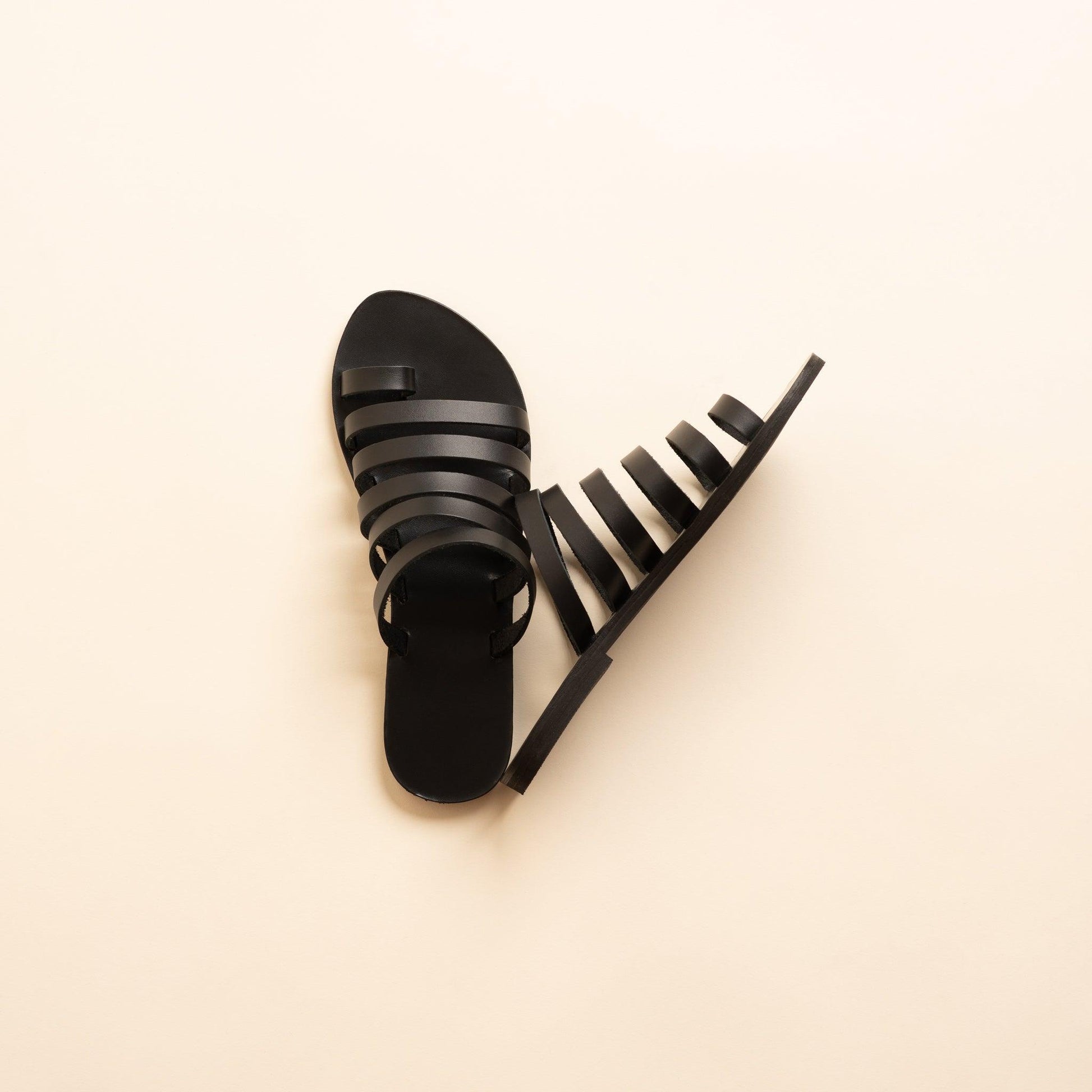 Harmonia Sandals - Flat Slide Sandals - PROÉLEFSI