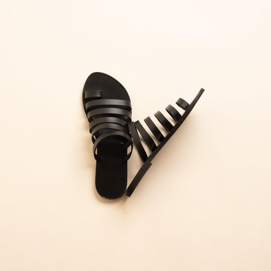 Harmonia Sandals - Flat Slide Sandals - PROÉLEFSI