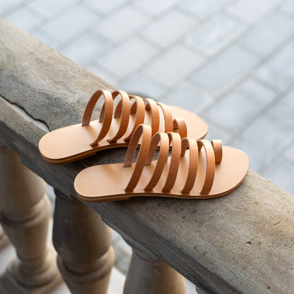 Harmonia Sandals - Flat Slide Sandals - PROÉLEFSI