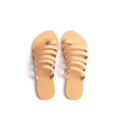 Harmonia Sandals - Flat Slide Sandals - PROÉLEFSI