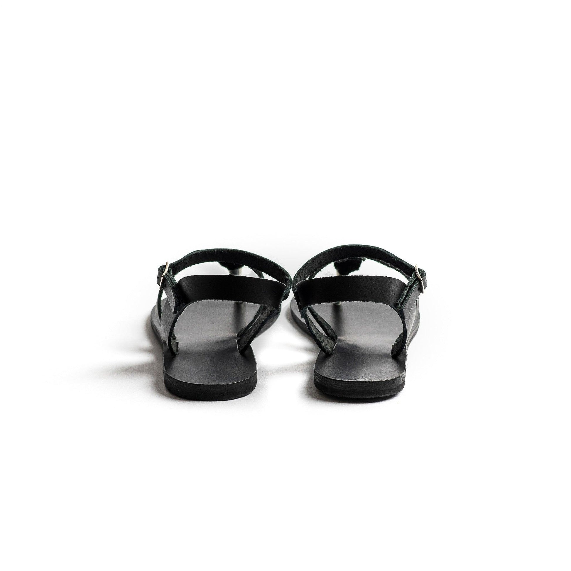 Sophia Sandals - Women's Black Flat Sandals - PROÉLEFSI