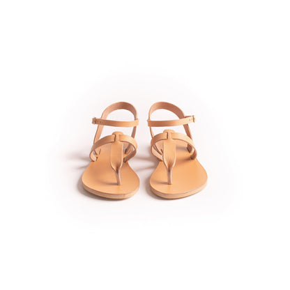 Sophia Sandals - Women's Black Flat Sandals - PROÉLEFSI