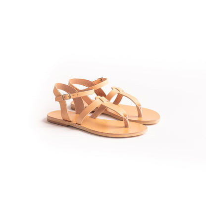 Sophia Sandals - Women's Black Flat Sandals - PROÉLEFSI